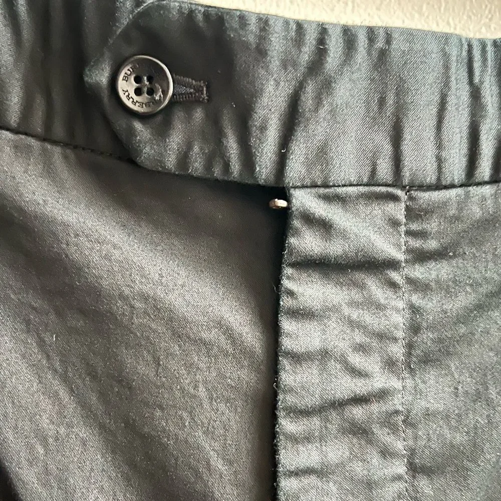 Burberry Golf Mens Black Classic Plaid pocket insert Pants Size 38
